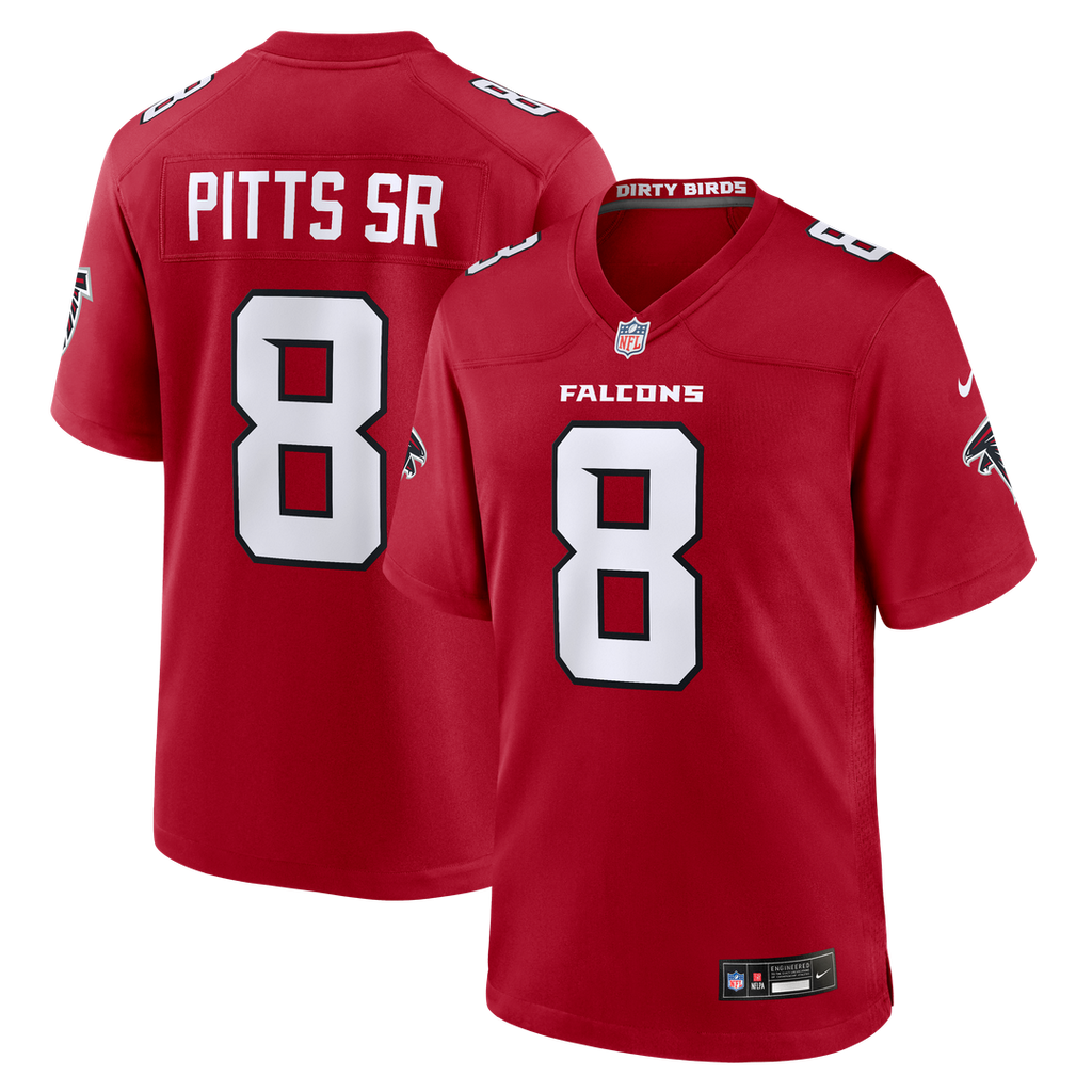 Atlanta Falcons Kyle Pitts Sr. Nike Black Alternate Game Jersey product image 7, provided for visual reference and product