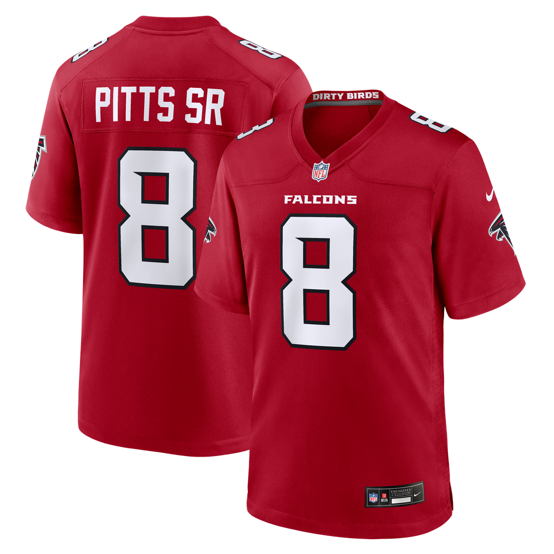 Atlanta Falcons Kyle Pitts Sr. Nike Black Alternate Game Jersey product image 7, provided for visual reference and product