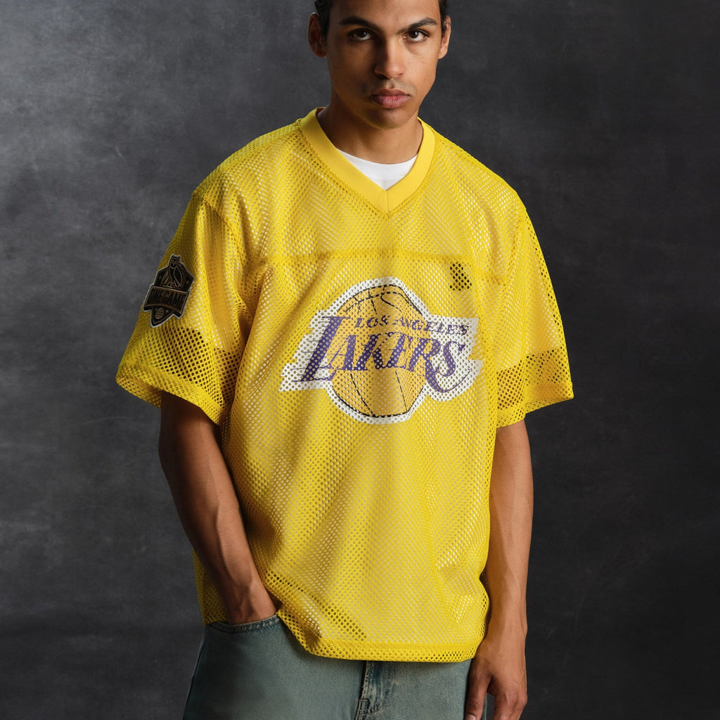 Los Angeles Lakers X OVO Mesh Football Jersey - Mens product image 8