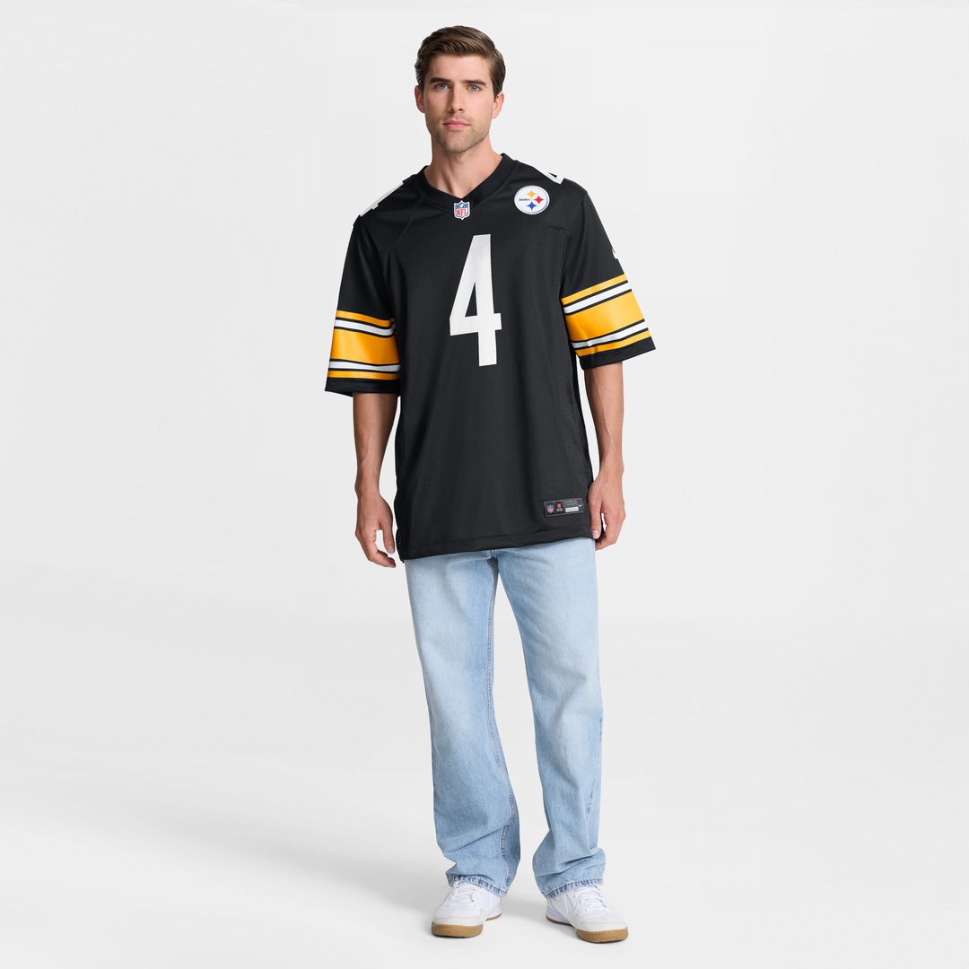 Pittsburgh Steelers DK Metcalf Nike Black Game Player Jersey product image 7, provided for visual reference and product
