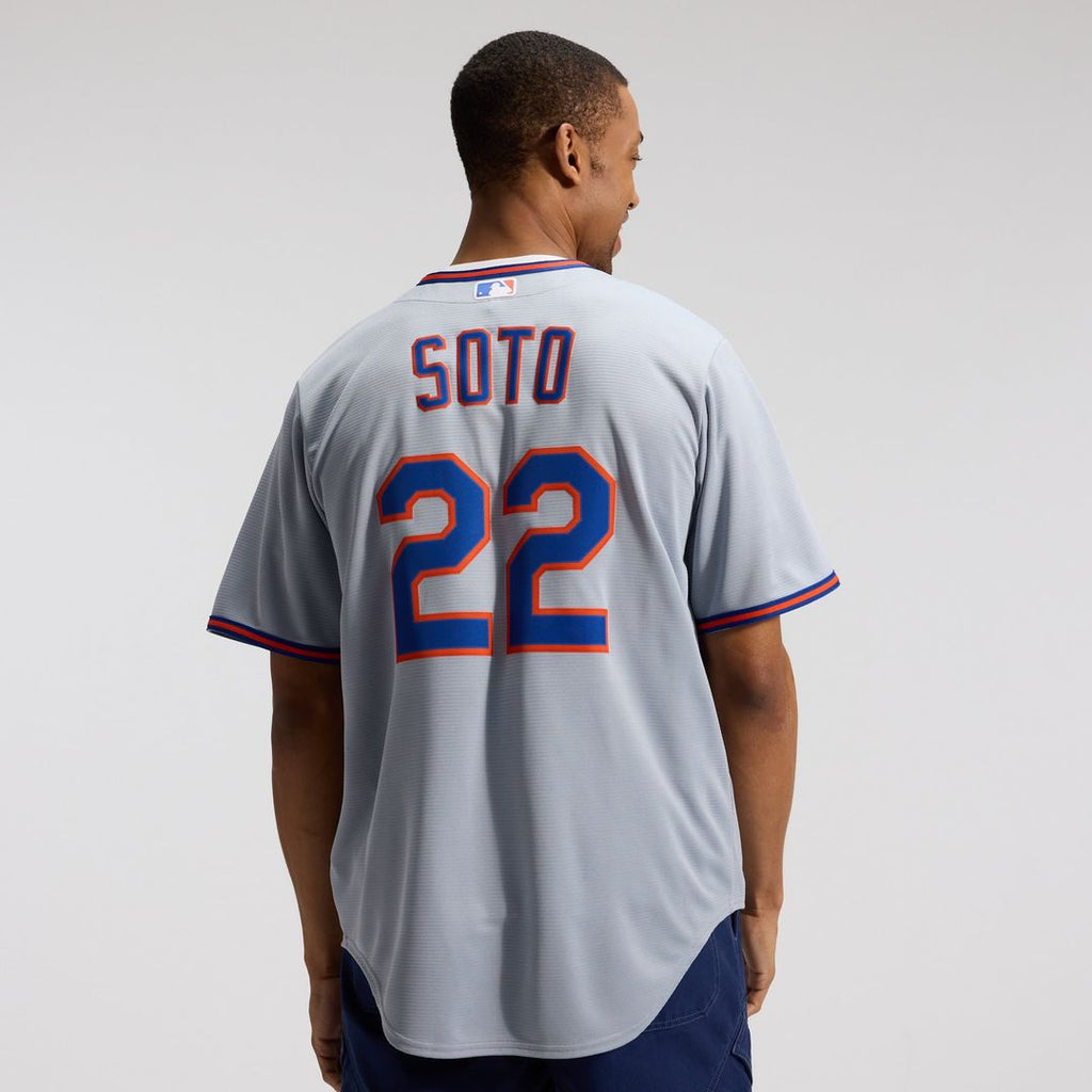 New York Mets Juan Soto Nike Gray Road Replica Jersey product image 17, provided for visual reference and product detail
