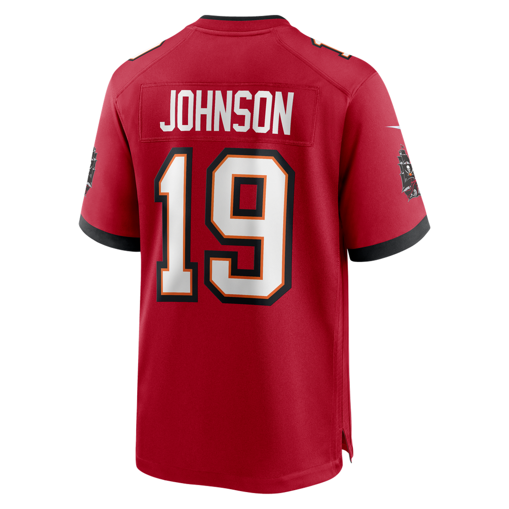 Tampa Bay Buccaneers Keyshawn Johnson Nike Red Game Retired Player Jersey product image 3, provided for visual reference and