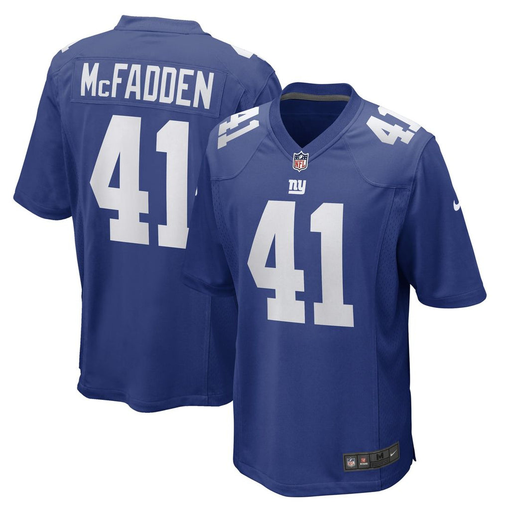 New York Giants Micah McFadden Nike Royal Game Player Jersey product image 1, provided for visual reference and product