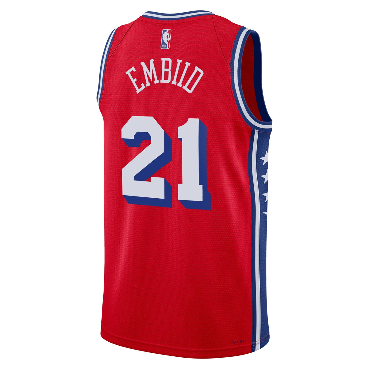 Philadelphia 76ers Jordan Statement Edition Swingman Jersey - Red - Joel Embiid - Unisex product image 3, provided for