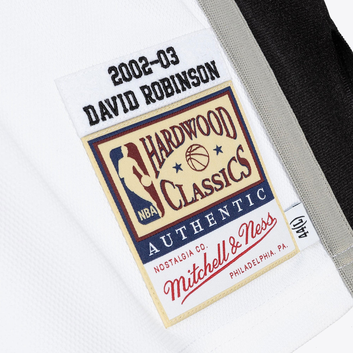 San Antonio Spurs Mitchell & Ness David Robinson 2002 Home Finals Authentic Jersey - White product image 6, provided for