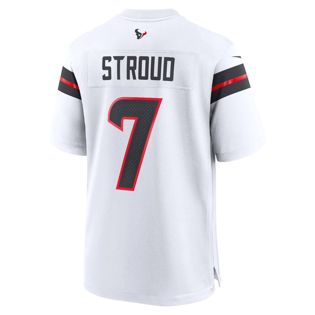 Houston Texans C.J. Stroud Nike White Game Jersey product image 3, provided for visual reference and product detail review