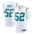 Los Angeles Chargers Khalil Mack Nike White Game Jersey product image 1, provided for visual reference and product detail