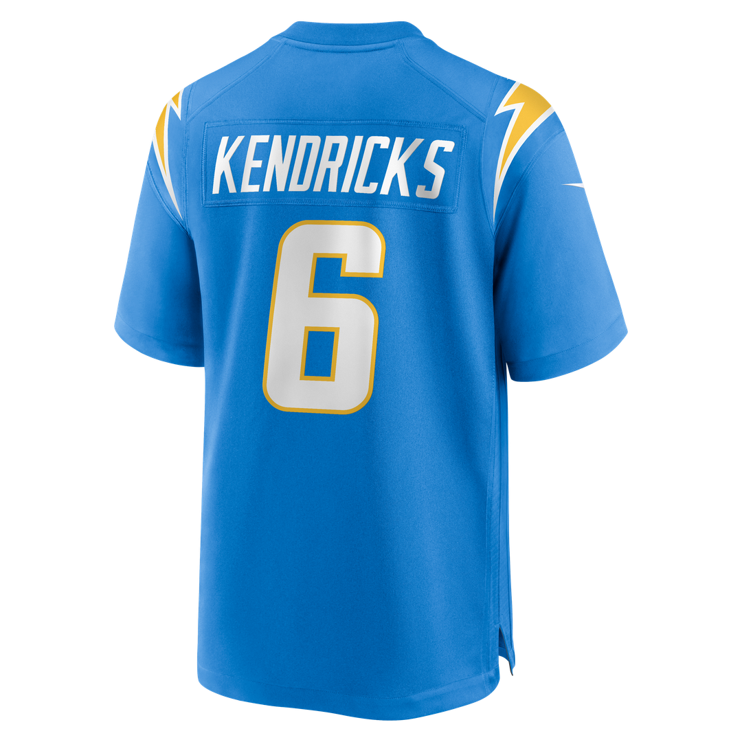 Los Angeles Chargers Eric Kendricks Nike Powder Blue Game Player Jersey product image 3, provided for visual reference and