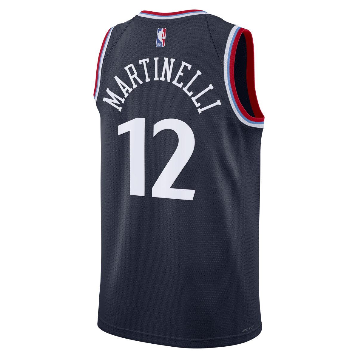 Los Angeles Clippers Nike Replica Icon Edition Swingman Jersey - Navy - Nick Martinelli - Unisex product image 4, provided