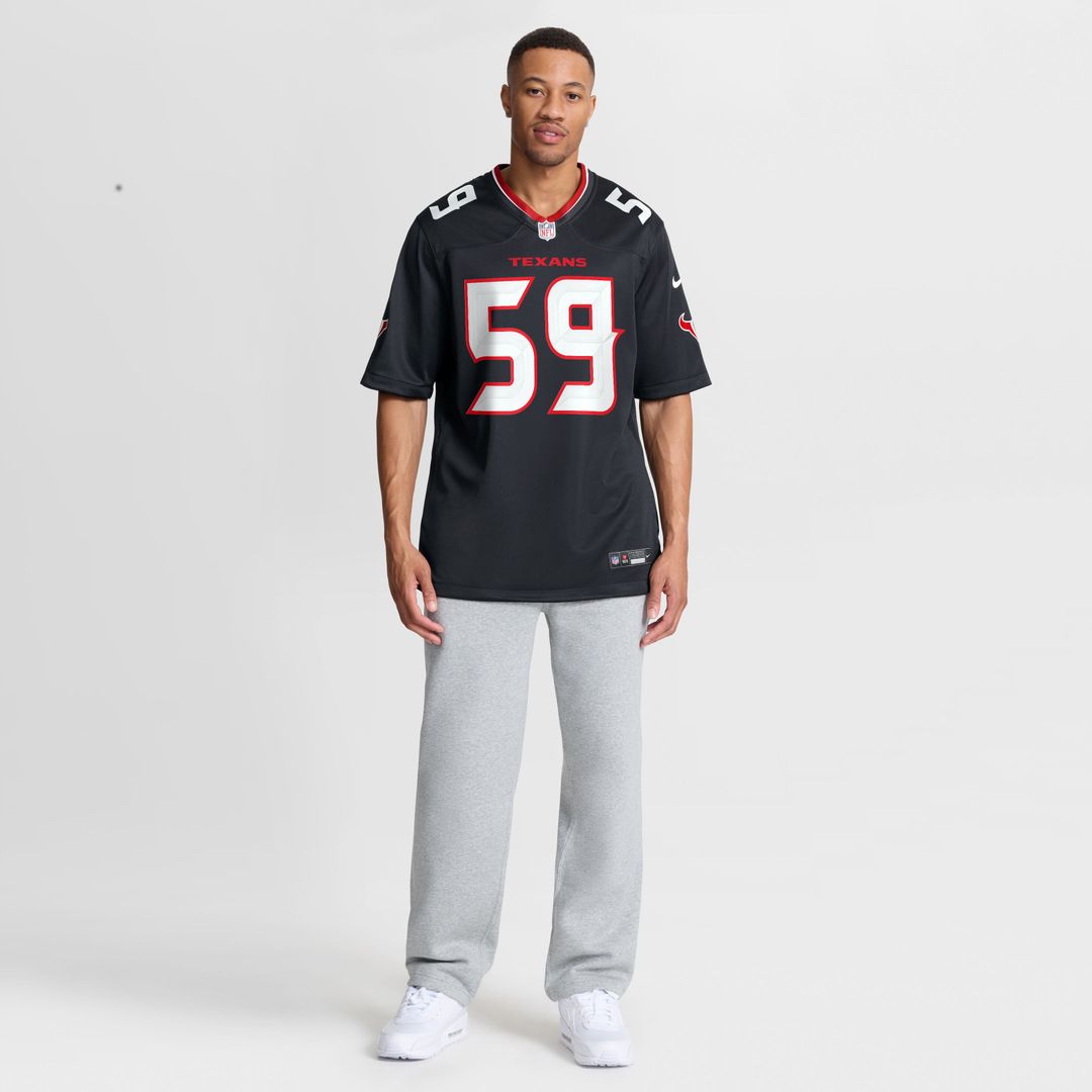 Houston Texans DeMeco Ryans Nike Navy Team Retired Game Jersey product image 4, provided for visual reference and product