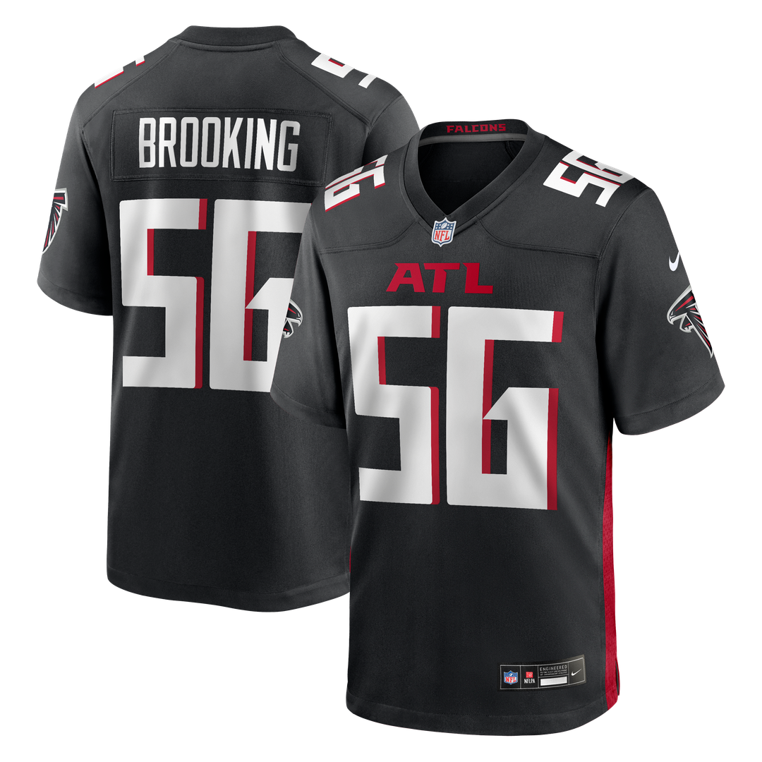 Atlanta Falcons Keith Brooking Nike Black Game Retired Player Jersey product image 1, provided for visual reference and