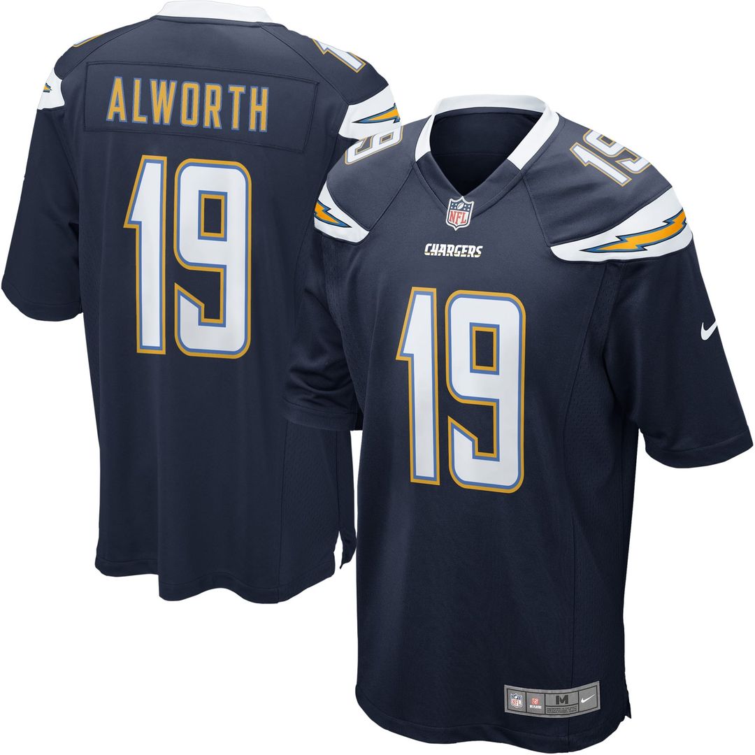 San Diego Chargers Lance Alworth Nike Navy Gridiron Classics Retired Player Game Jersey product image 1, provided for visual