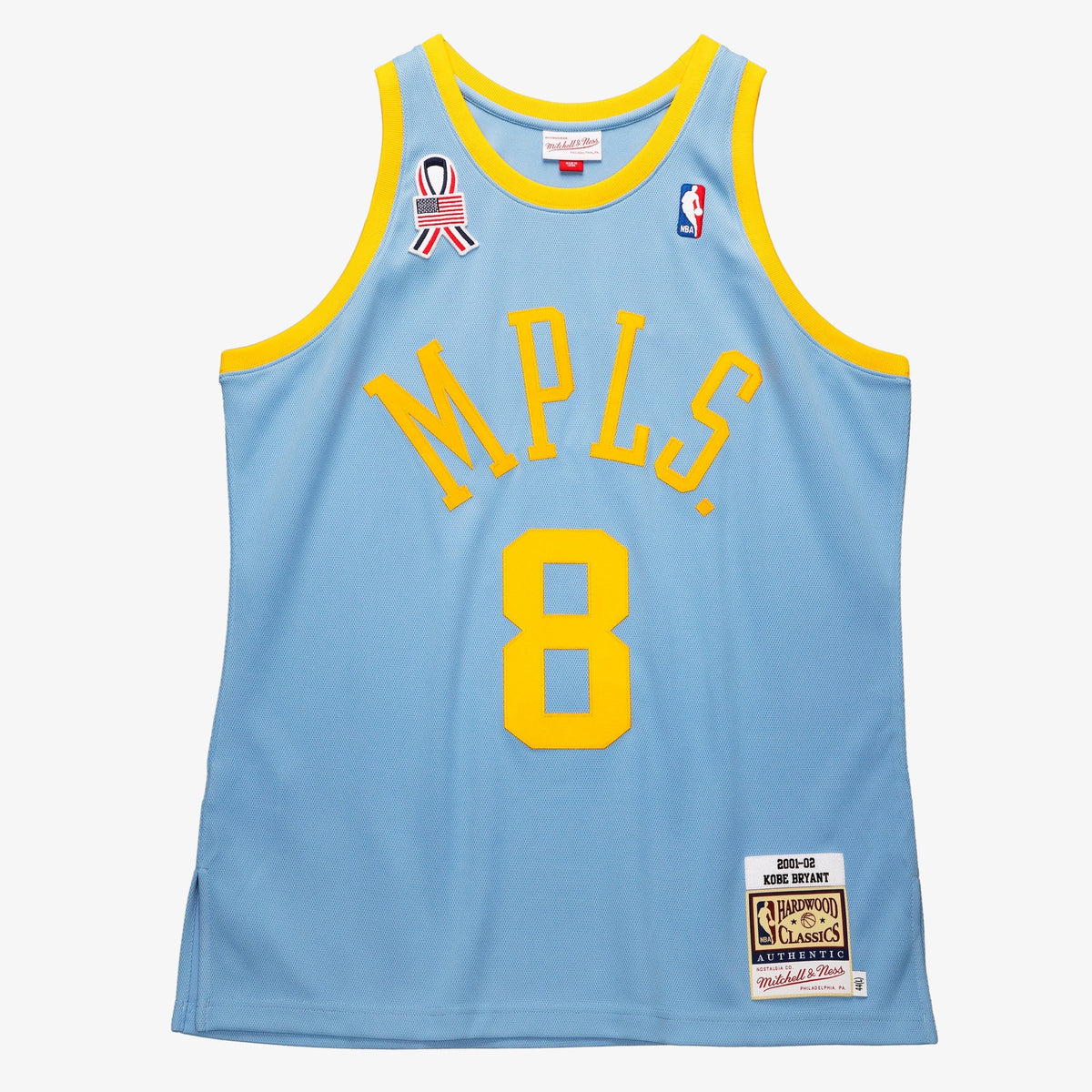 Mitchell & Ness Kobe Bryant Powder Blue Los Angeles Lakers 2001/02 Hardwood Classics Authentic Player Jersey product image