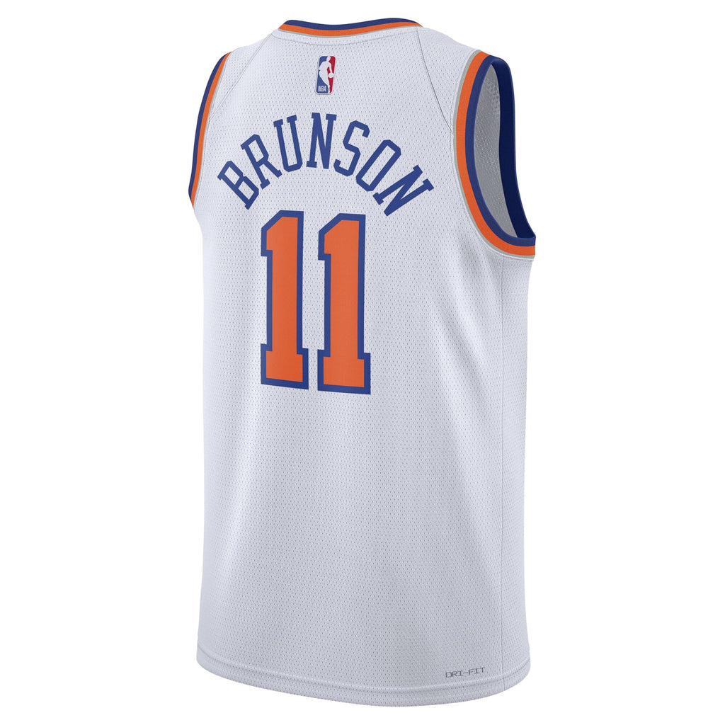 New York Knicks Nike Association Swingman Jersey - Jalen Brunson - Unisex product image 4, provided for visual reference and