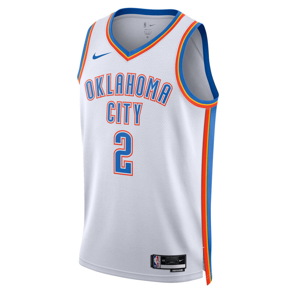 Oklahoma City Thunder Nike Association Swingman Jersey - Gilgeous-Alexander - Unisex product image 3, provided for visual