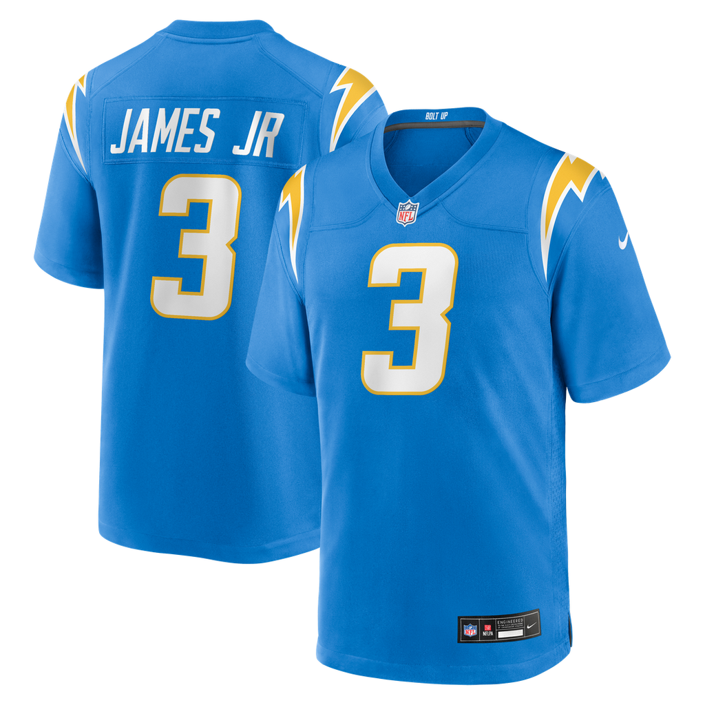 Los Angeles Chargers Derwin James Jr. Nike Powder Blue Game Jersey product image 1, provided for visual reference and