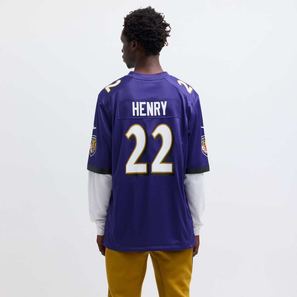 Baltimore Ravens Derrick Henry Nike Purple Game Player Jersey product image 5, provided for visual reference and product