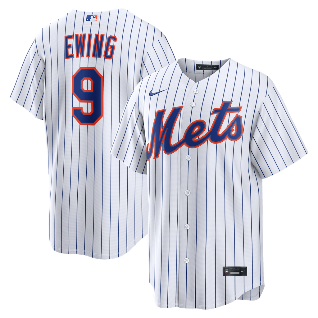 New York Mets AJ Ewing Nike White Home Replica Jersey product image 1, provided for visual reference and product detail