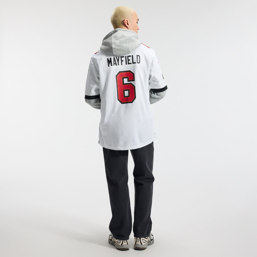 Tampa Bay Buccaneers Baker Mayfield Nike Pewter Alternate Game Player Jersey product image 31, provided for visual reference