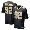 New Orleans Saints Davon Godchaux Nike Black Team Game Jersey product image 1, provided for visual reference and product