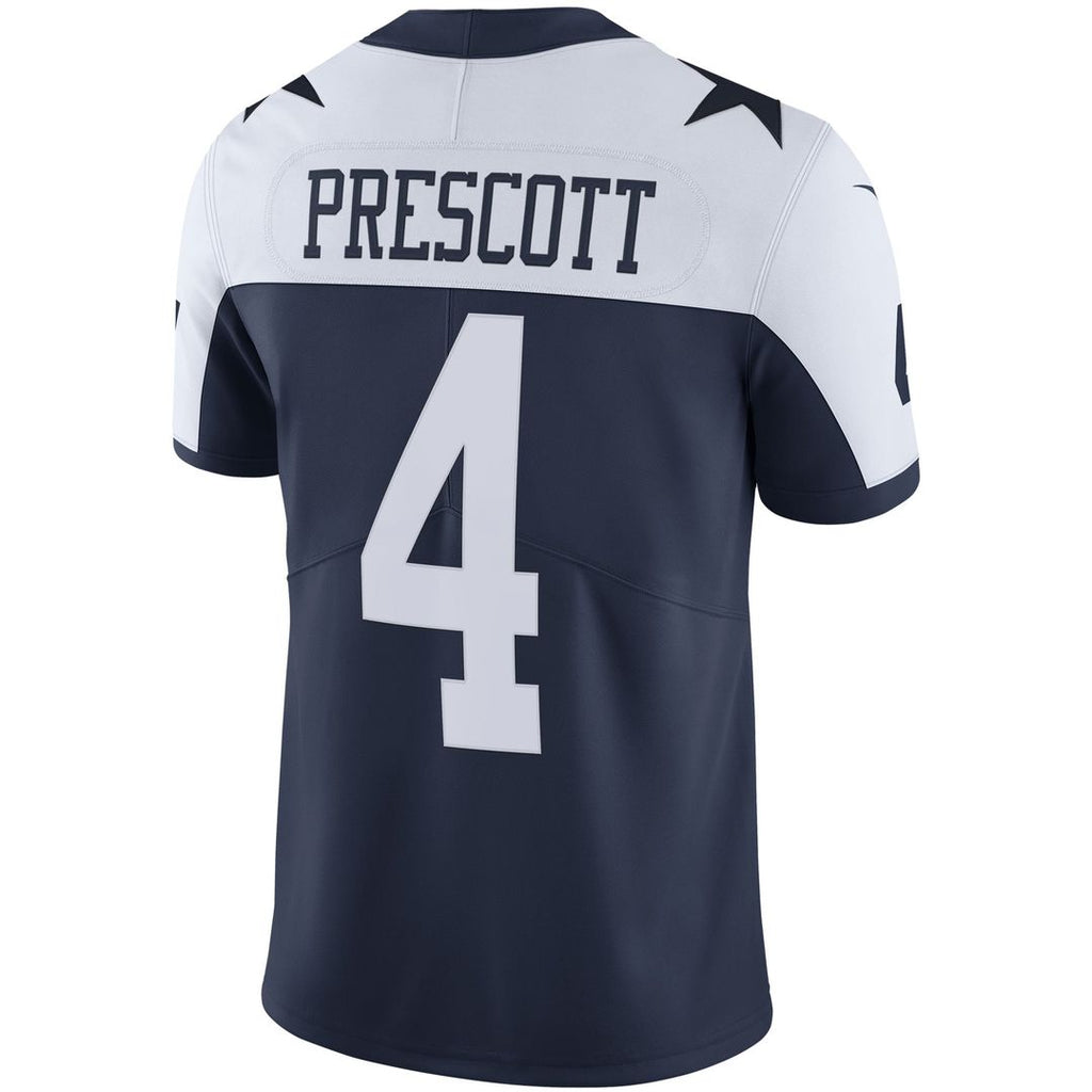 Dallas Cowboys Dak Prescott Nike White Vapor Limited Player Jersey product image 9, provided for visual reference and