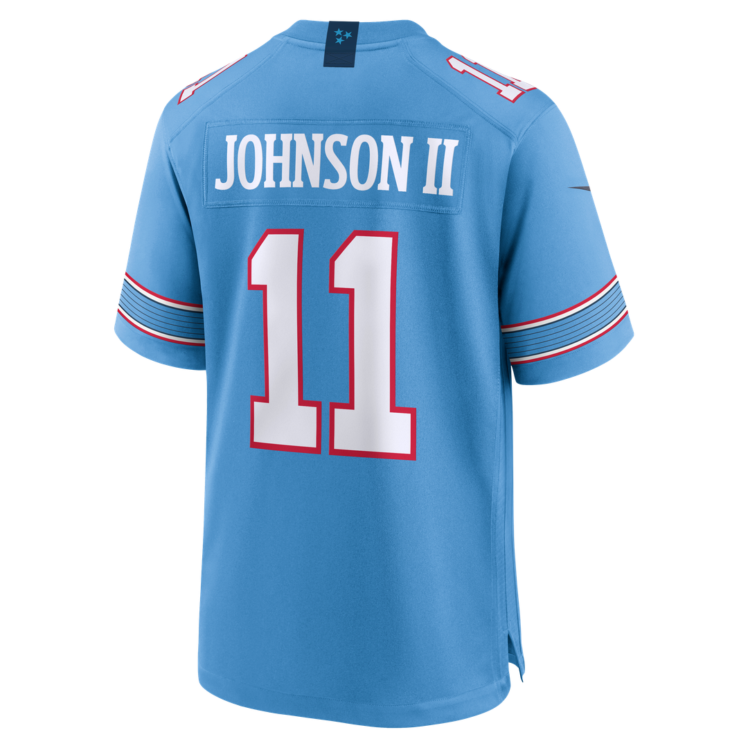 Tennessee Titans Jermaine Johnson II Nike Light Blue Team Game Jersey product image 3, provided for visual reference and
