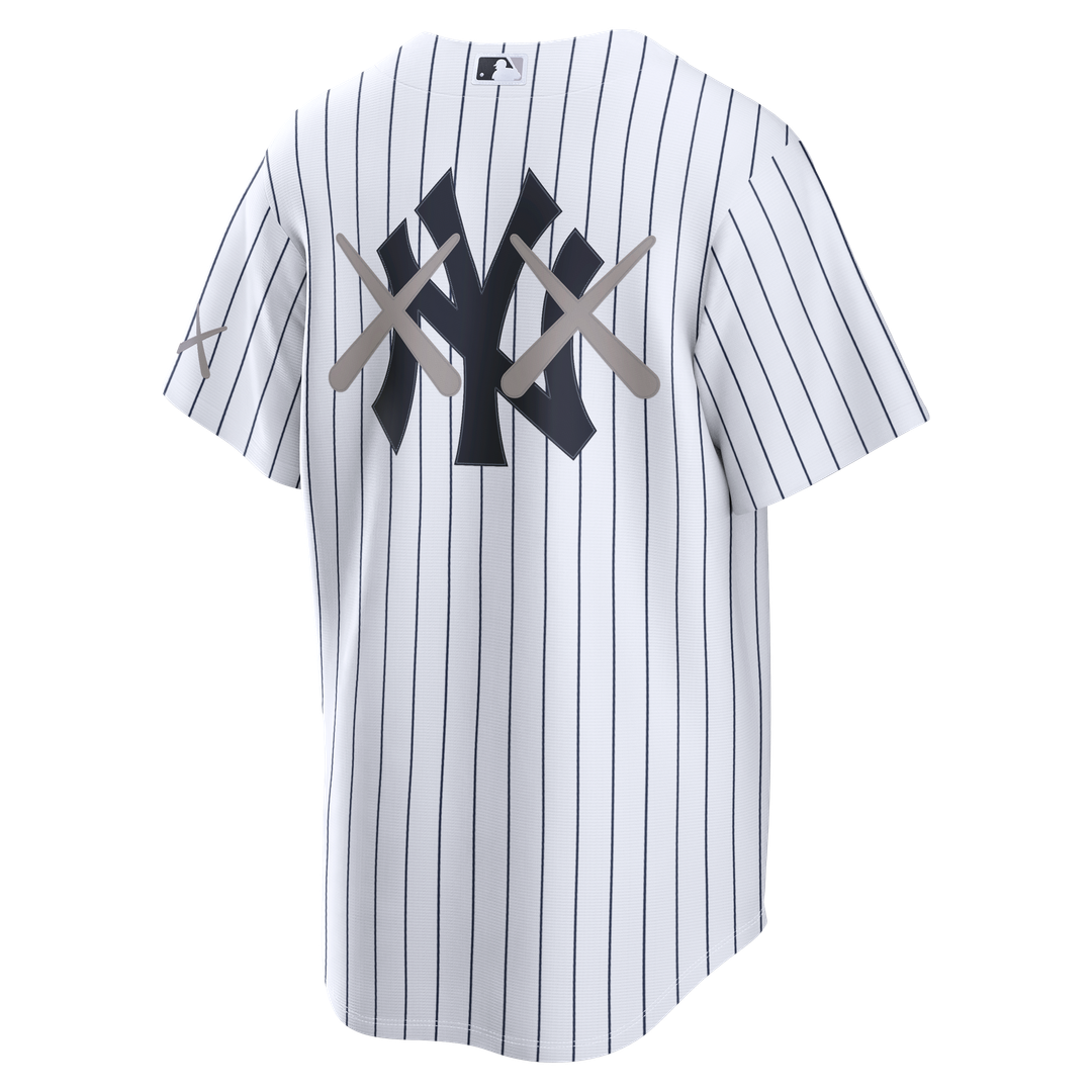 New York Yankees Nike x KAWS White Stadium Jersey product image 3, provided for visual reference and product detail review
