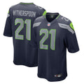 Seattle Seahawks Devon Witherspoon Nike College Navy Game Jersey product image 1, provided for visual reference and product