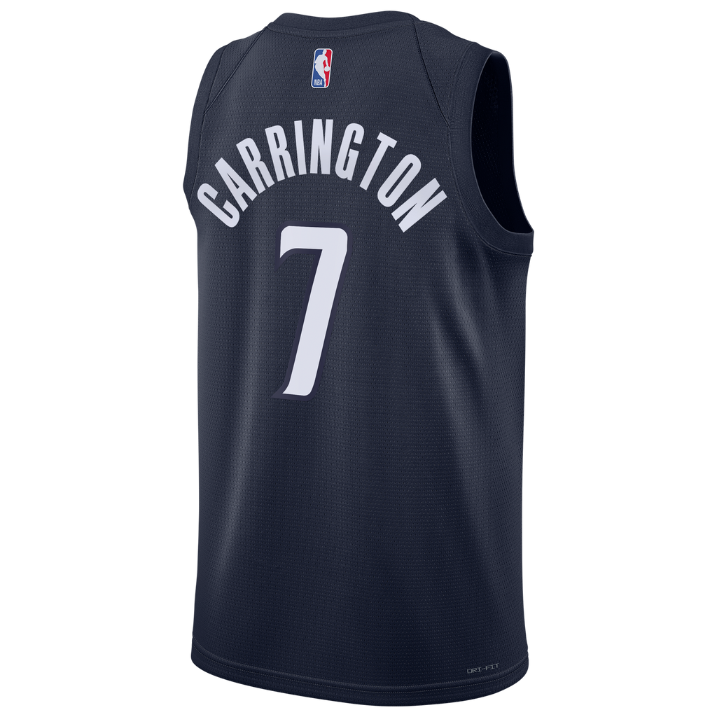 Washington Wizards Jordan Brand Statement Edition Swingman Jersey - Navy - Bub Carrington product image 4, provided for