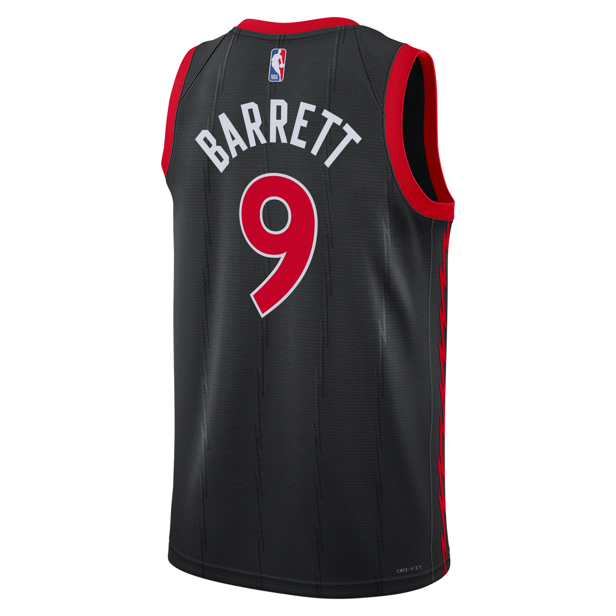 Toronto Raptors Jordan Brand Statement Edition Swingman Jersey - Black - RJ Barrett - Unisex product image 4, provided for