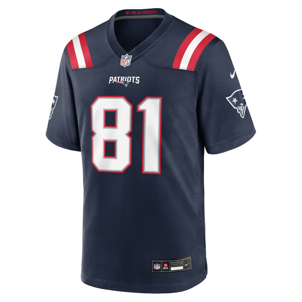New England Patriots CJ Dippre Nike Navy Team Game Jersey product image 4, provided for visual reference and product detail