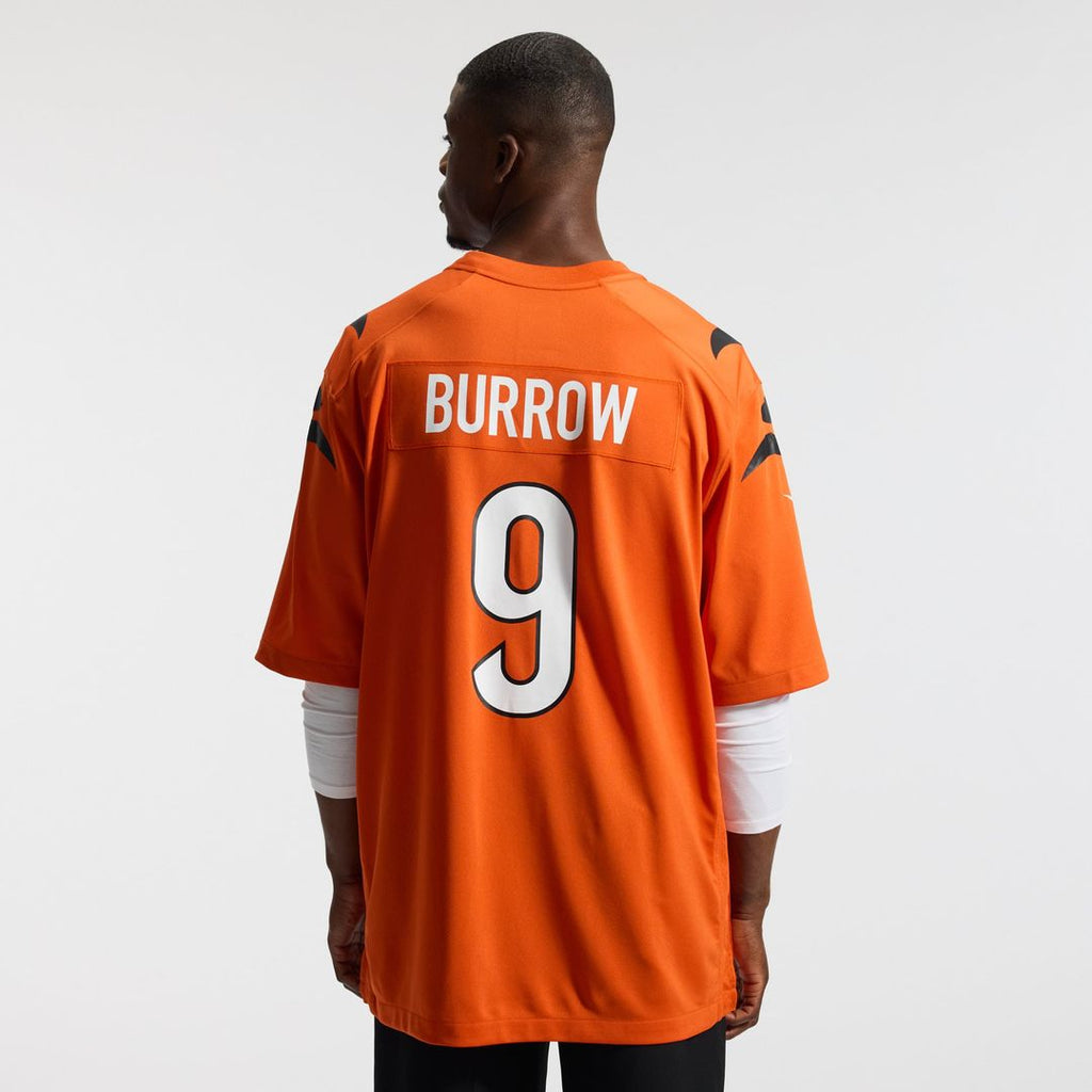 Cincinnati Bengals Joe Burrow Nike Orange Alternate Game Jersey product image 3, provided for visual reference and product