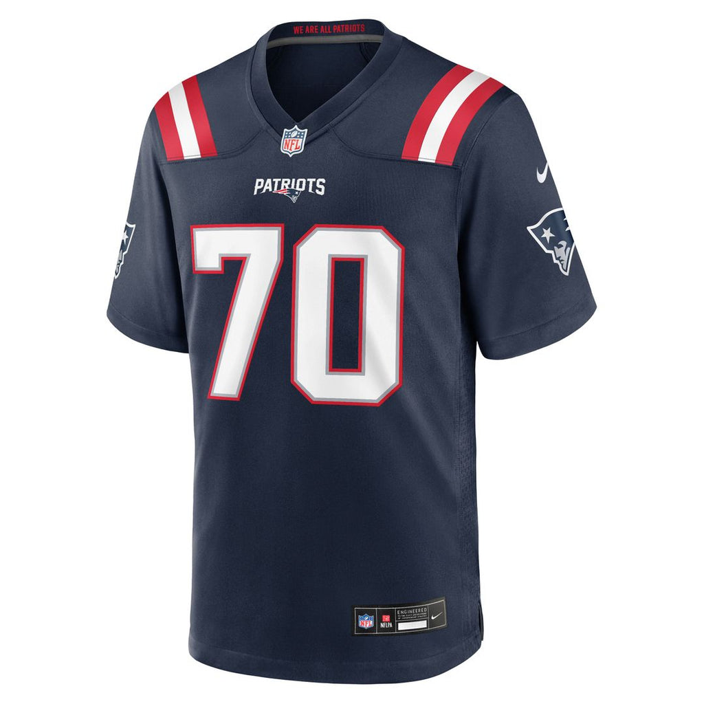 New England Patriots Greg Van Roten Nike Navy Team Game Jersey product image 4, provided for visual reference and product