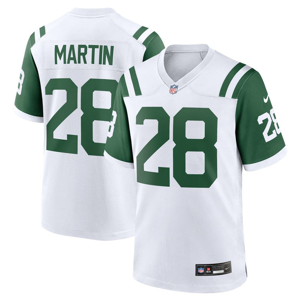 New York Jets Curtis Martin Nike White Retired Player Alternate Game Jersey product image 1, provided for visual reference