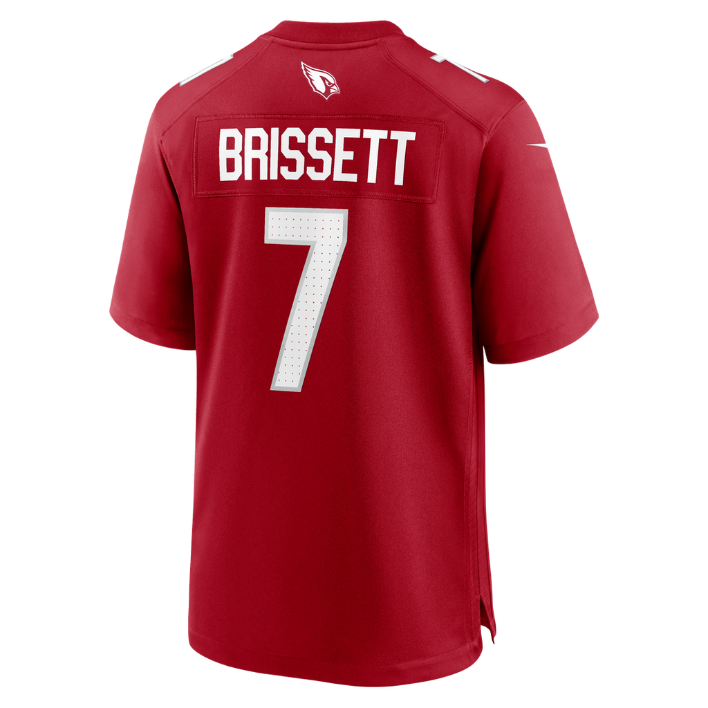 Arizona Cardinals Jacoby Brissett Nike Cardinal Team Game Jersey product image 3, provided for visual reference and product