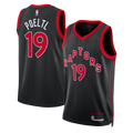 Toronto Raptors Jordan Brand Statement Edition Swingman Jersey - Black - Jakob Poeltl - Unisex product image 1, provided for