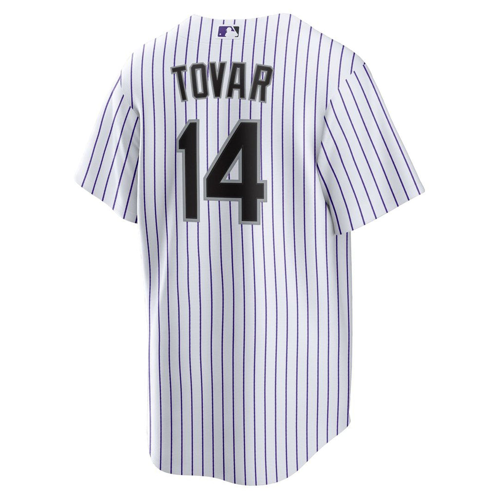 Colorado Rockies Ezequiel Tovar Nike White Home Replica Jersey product image 3, provided for visual reference and product