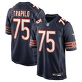 Chicago Bears Ozzy Trapilo Nike Navy Team Game Jersey product image 1, provided for visual reference and product detail