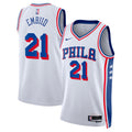 Philadelphia 76ers Nike Association Edition Swingman Jersey - White - Joel Embiid - Unisex product image 1, provided for