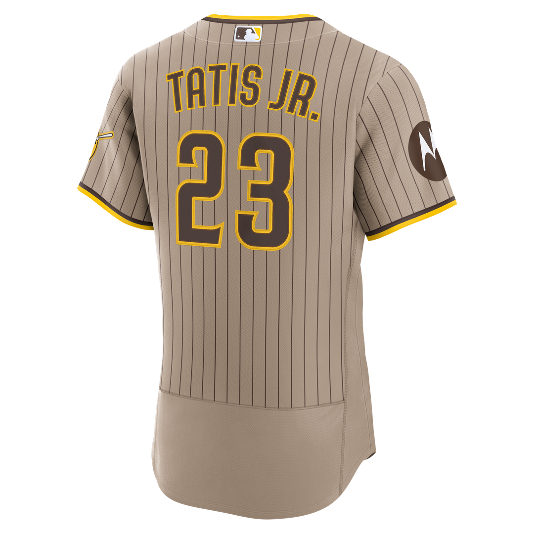 San Diego Padres Fernando Tatis Jr. Nike Sand Alternate Authentic Sponsor Patch Jersey product image 3, provided for visual