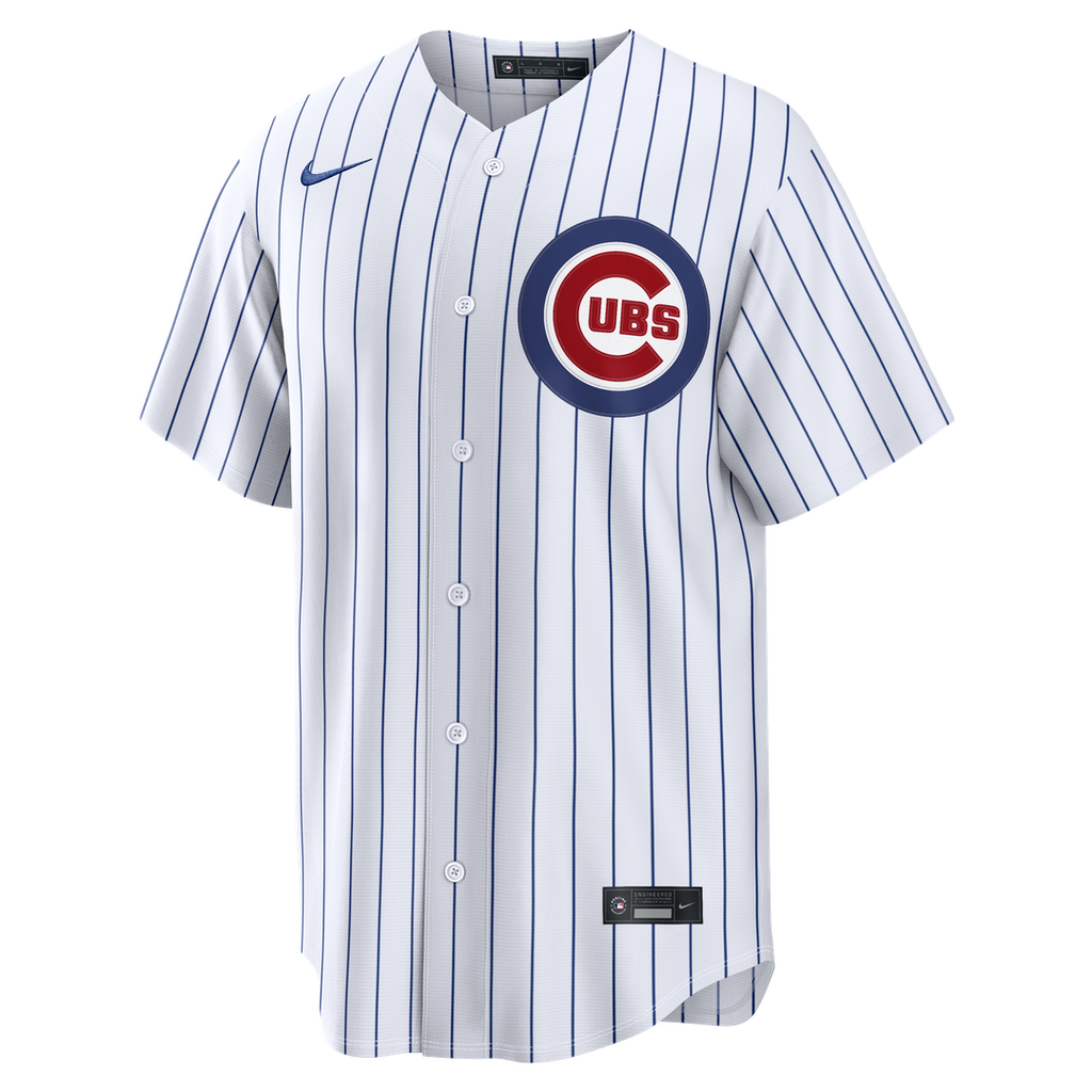 Chicago Cubs Michael Busch Nike White Home Replica Jersey product image 2, provided for visual reference and product detail