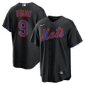 New York Mets Brandon Nimmo Nike Black Alternate Replica Jersey product image 1, provided for visual reference and product
