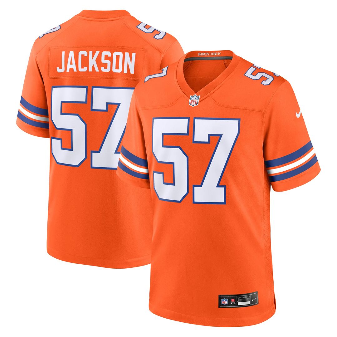 Denver Broncos Tom Jackson Nike Orange Retired Player Alternate Game Jersey product image 1, provided for visual reference