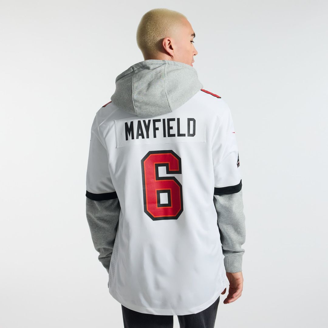 Tampa Bay Buccaneers Baker Mayfield Nike Pewter Alternate Game Player Jersey product image 29, provided for visual reference