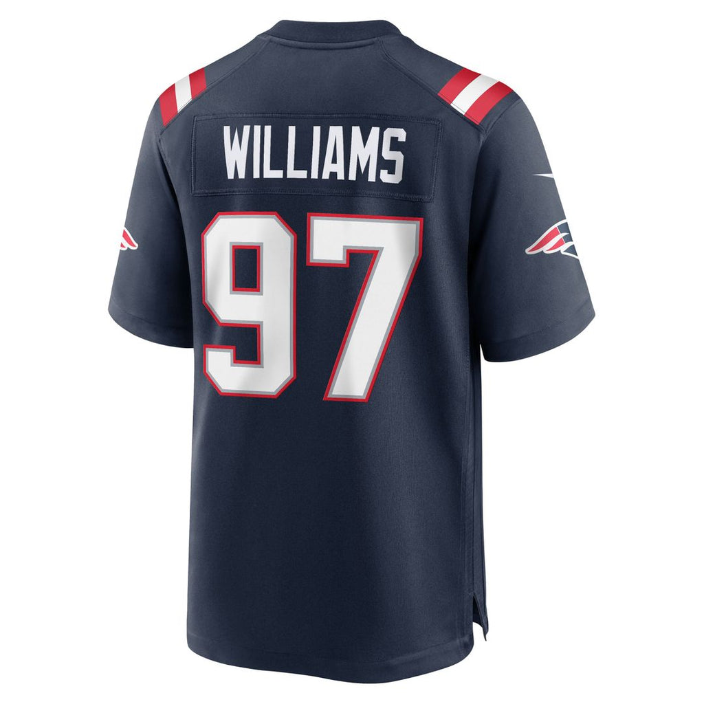 New England Patriots Milton Williams Nike Navy Team Game Jersey product image 5, provided for visual reference and product