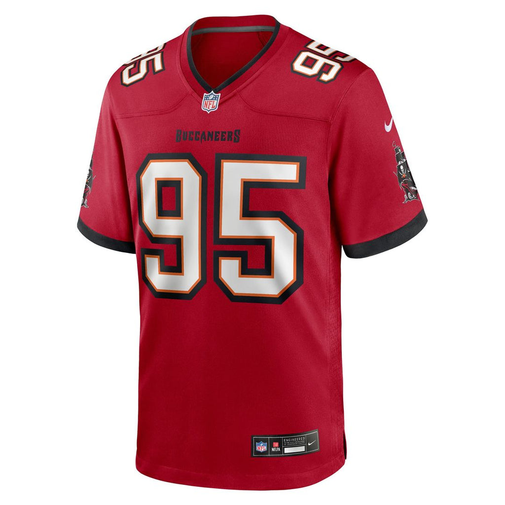 Tampa Bay Buccaneers Elijah Roberts Nike Red Team Game Jersey product image 2, provided for visual reference and product