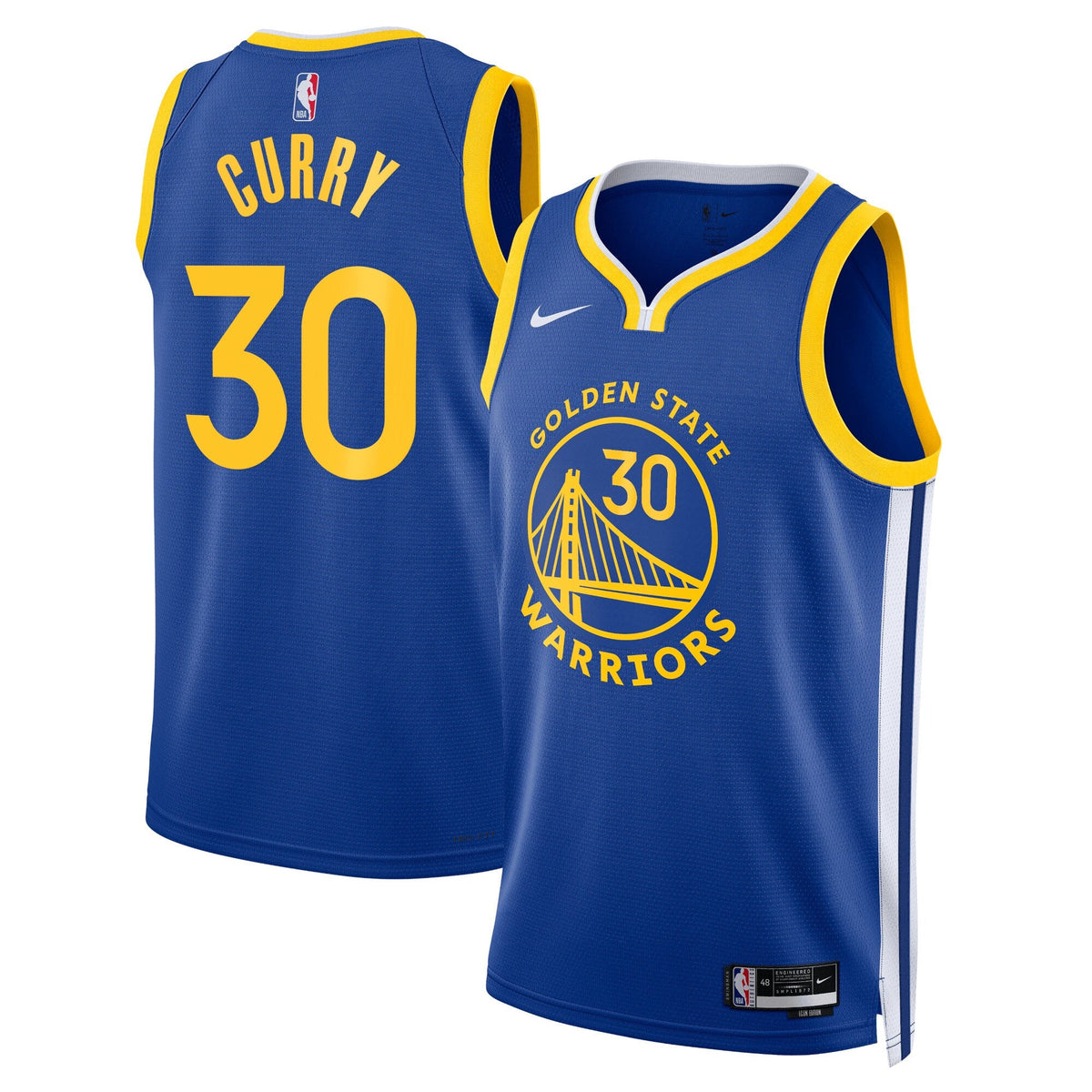 Golden State Warriors Nike Icon Swingman Jersey - Curry 30 product image 2, provided for visual reference and product detail