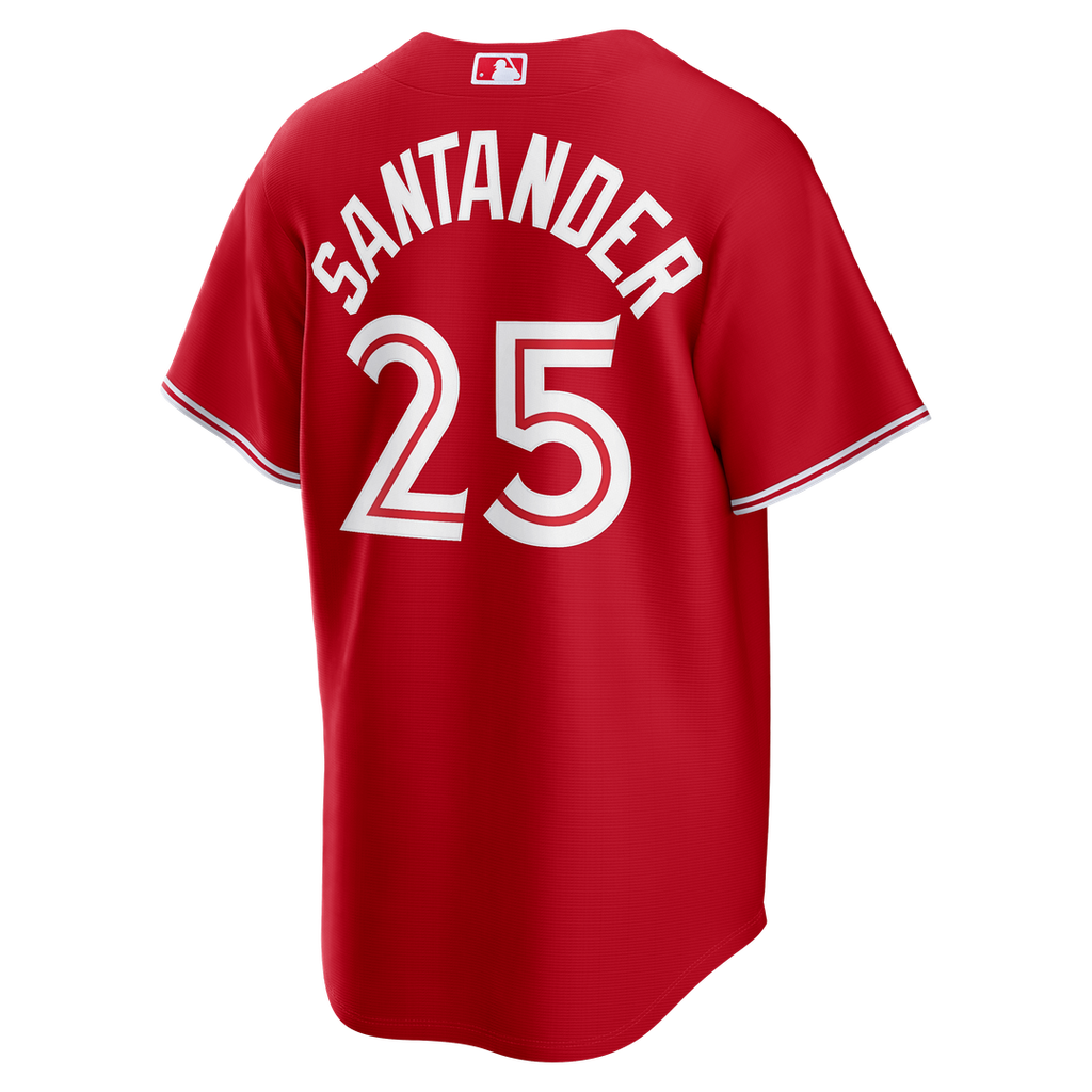 Toronto Blue Jays Anthony Santander Nike Red Canada Day Replica Jersey product image 6, provided for visual reference and