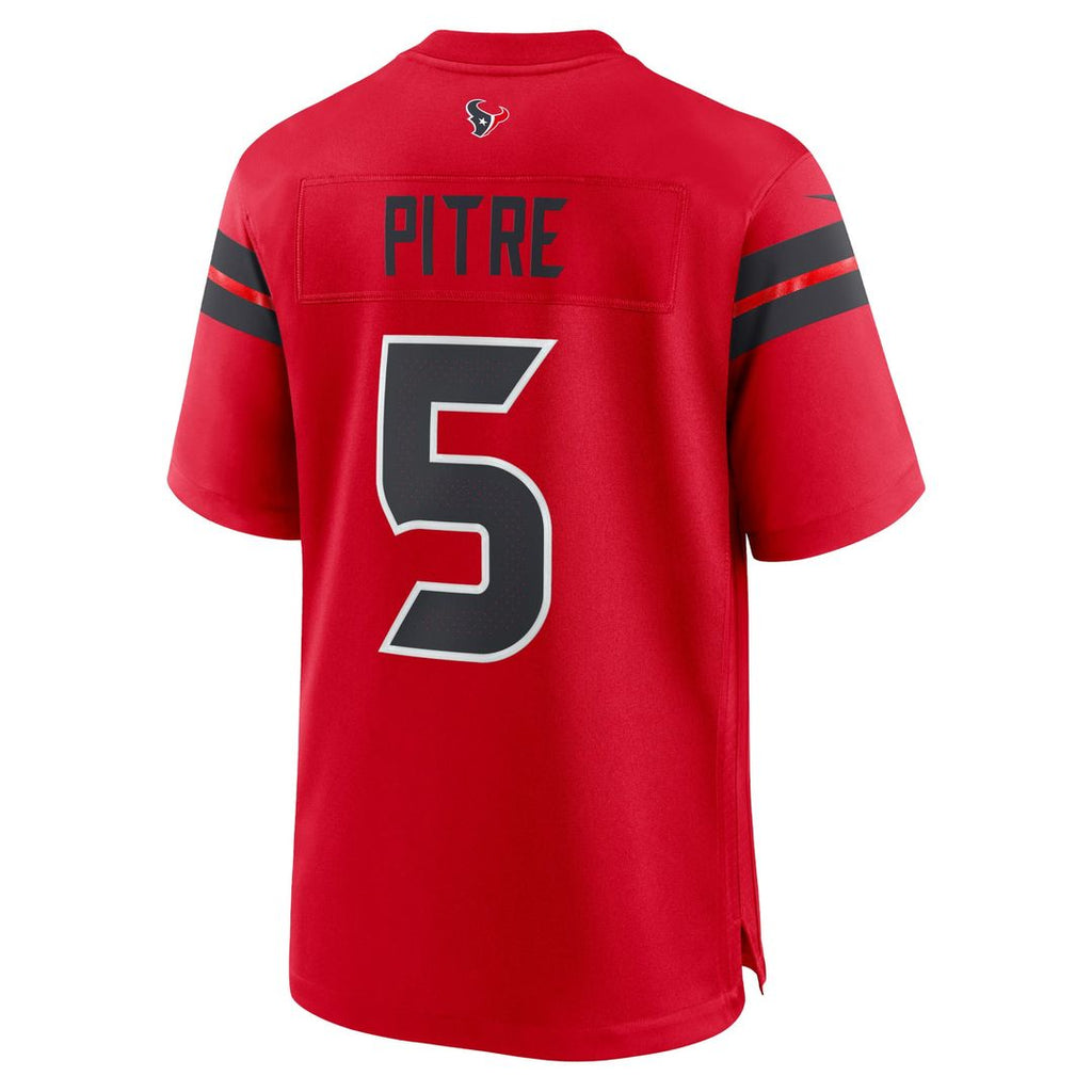 Houston Texans Jalen Pitre Nike Red Alternate Game Jersey product image 3, provided for visual reference and product detail