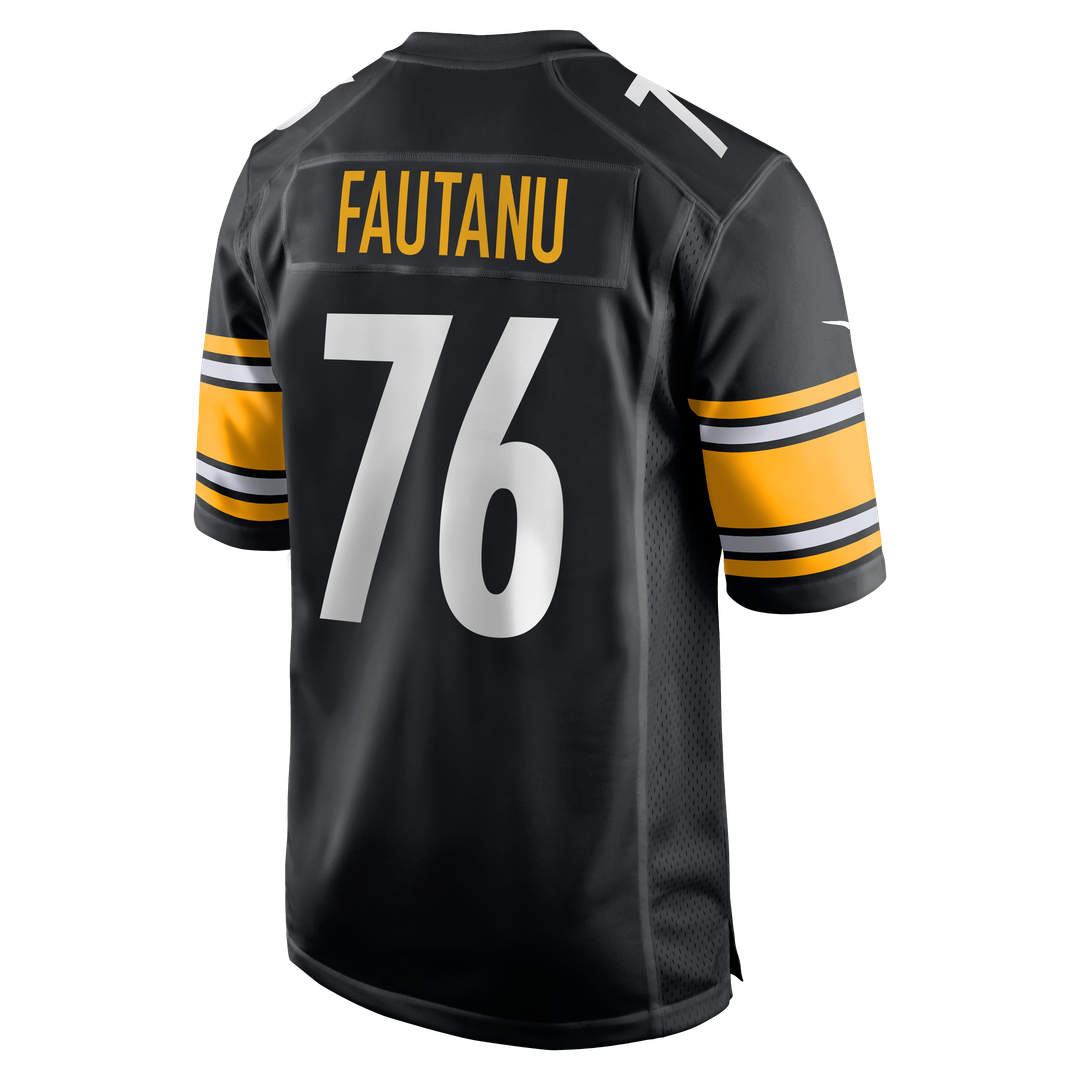 Pittsburgh Steelers Troy Fautanu Nike Black Player Game Jersey product image 3, provided for visual reference and product